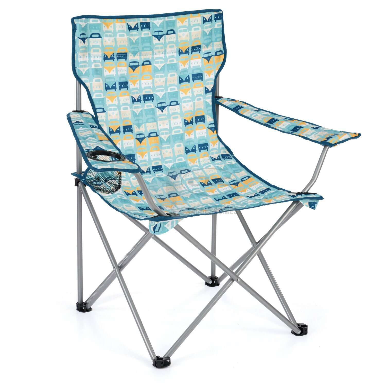 Chaise de camping pliable - Multibus/bleu 697063
