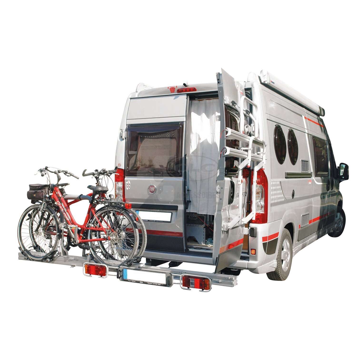 LINNEPE Porte-vélo hayon GiROVAN pour camping-car, fourgon aménagé, Porte- vélo électrique E-Bike pour camping-car, Porte-moto camping-car et porte- vélo hayon, Accessoires Camping-car