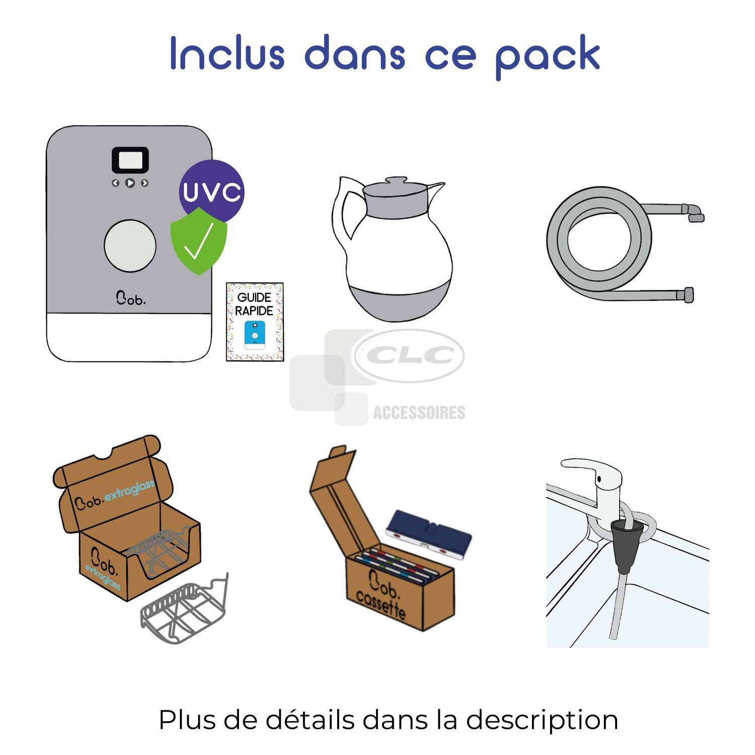 CLC Accessoires - Mini lave-vaisselle Bob 156099 - Groupe CLC Loisirs